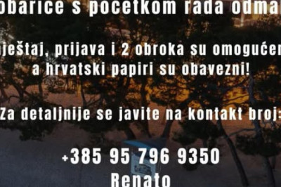 Hotel Central Beach 9 za nadolazeću sezonu traži dvije sobarice, Makarska, HR, Croatia