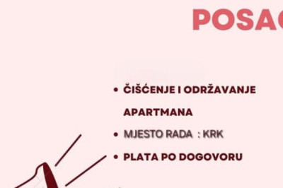 Osoba za odrzavanje apartmana, Mjesto rada: Krk, HR, Croatia,