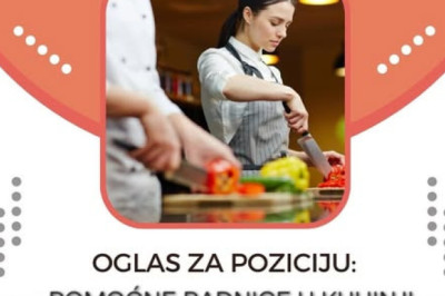 Pomocne radnice u kuhinji, Mjesto rada: Pag,Novalja,HR,Croatia